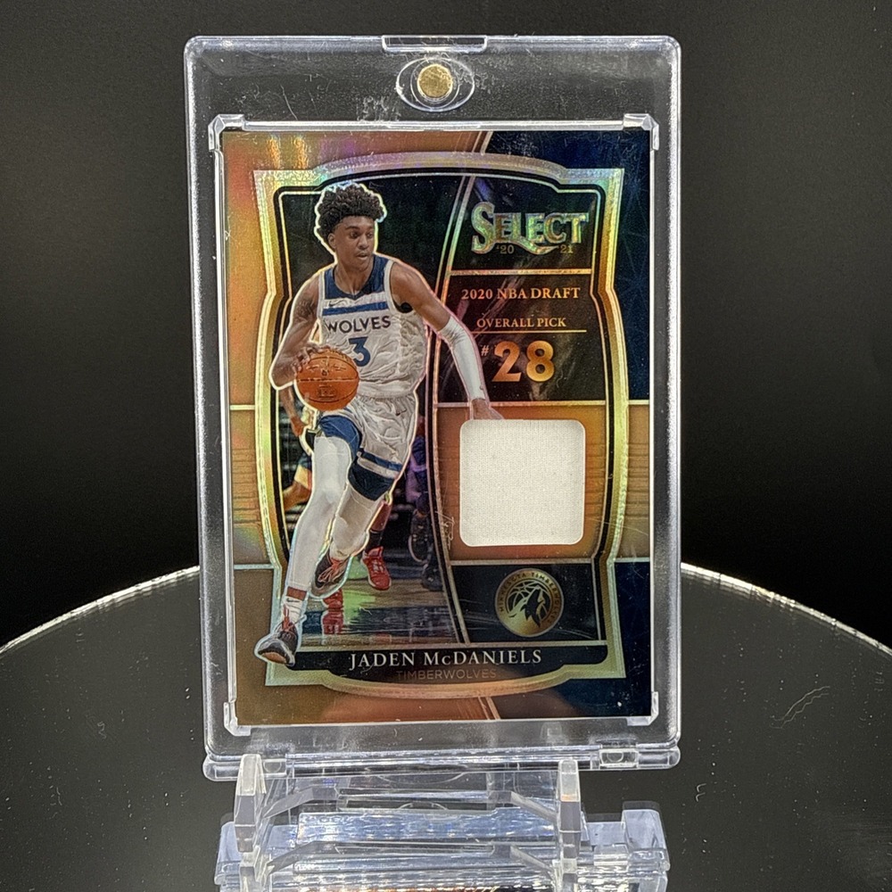 Panini 2020-21 Select Rookie Jersey Jaden McDaniels Copper Bronze DS-JAD #/49